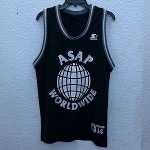 Asap Worldwide Starter Basketball Jersey Mens Size Small